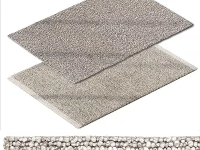 Collingham Gray Bubble Rug Basiao Area Rug 3D model