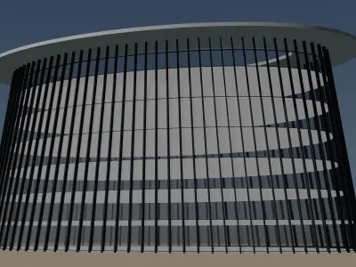 Building facade in concept 2402 3D model