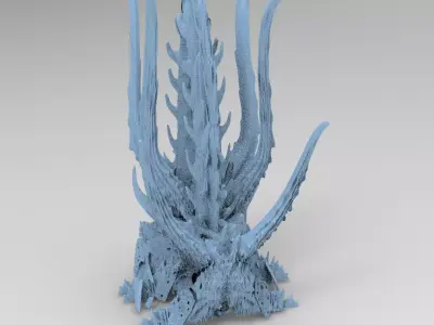 Alien Dragon God Bone Structure 1  3D model