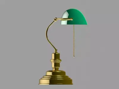 BANKERS LAMP Low-poly 3D model