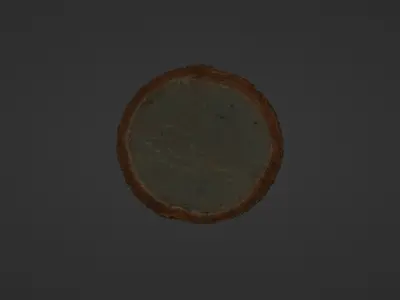 Metal Hole Cover Low-poly 3D model