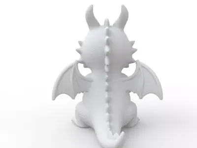 Baby Dragon 3D Print Model 3D print model