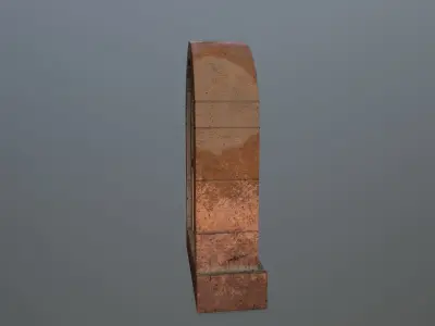 Medieval  Door Low-poly 3D model