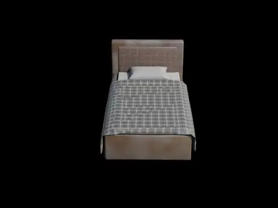 bed low poly Free 3D model
