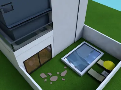 house exterior  Free low-poly 3D model