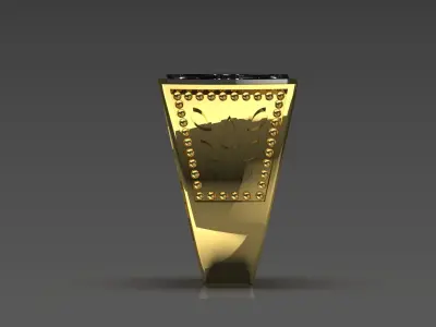 man gold ring mr0111 3D print model