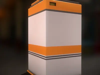 Street Shop props Low-poly 3D model