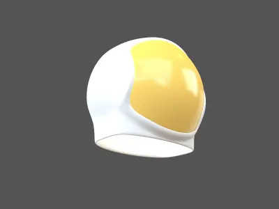 Spaceman Helmet v1 003 Low-poly 3D model