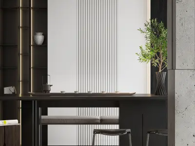 Minimalist style 3D model 3D model