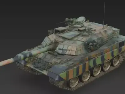 Battle Tank 3D print model 3D print model