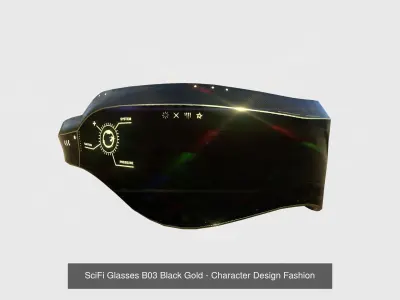 10 SciFi Glasses B Collection - Character Design Fashion 3D Model Pack