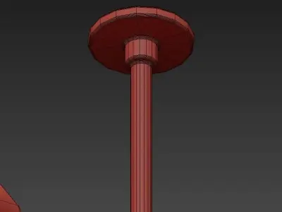 Sputnik frank lloyd wilson chandelier 3D model
