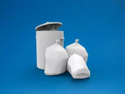 trash bag and garbage 3D print model