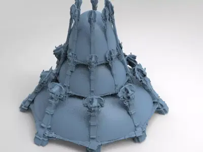 Ancient Crete Ocean Dome arena  3D model