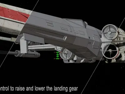 Star Wars T65b X-Wing Starfighter 3D model