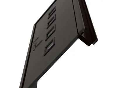 Plastic door 09 3D model