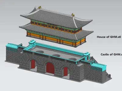 Gwang-Hwa-Mun of KOREA 3D print model