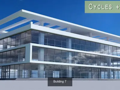 Skyscrapers and Building 1 3D Model Pack