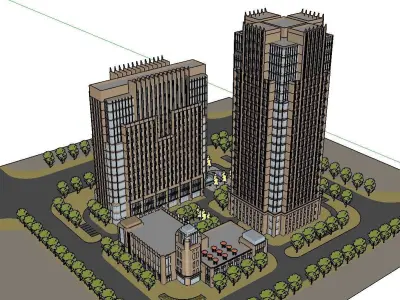 vacation spot-Resort-Fashion Leisure Hotel-0257 3D model