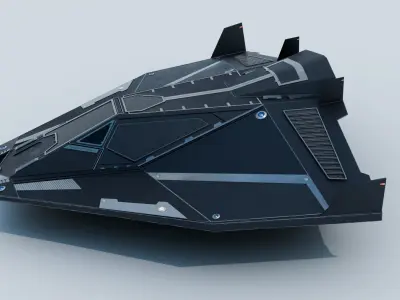  Futuristic Spaceship 01 