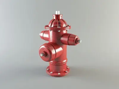 Water hydrant 3D model