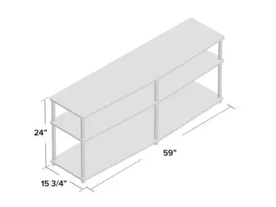 Edwin TV Stand - 2 Colour 3D model