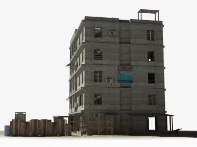 Slum x11 Low-poly 3D model purchase