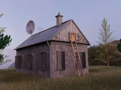 House east russian designed 3D model