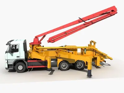 Collection Cement Mixer Concrete pumper 3D model