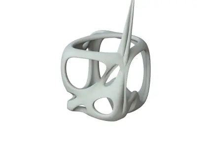 SciFi Cube Object No 16647 Low Poly Shape Texture