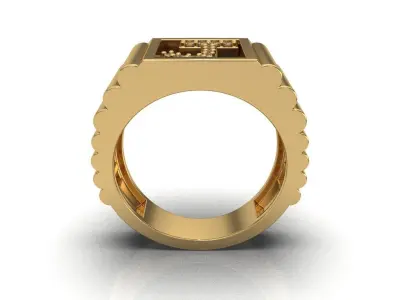 LETTER RING 3D print model buy