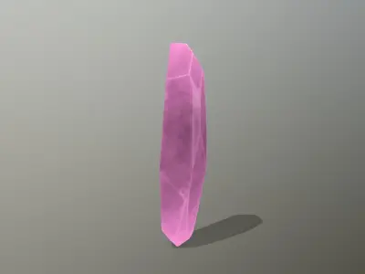 Crystal Set cube Low-poly 3D model