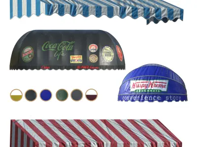 awning kitbash 3D model