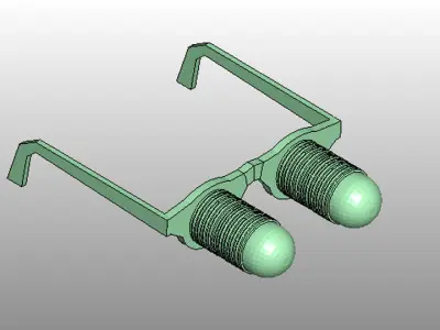 Novelty Eyeglasses - Pop-up Eyes 3D model