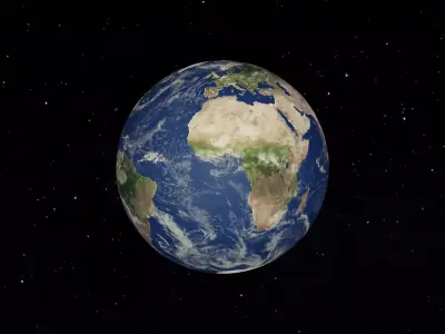 Earth DAY and NIGHT 3D model