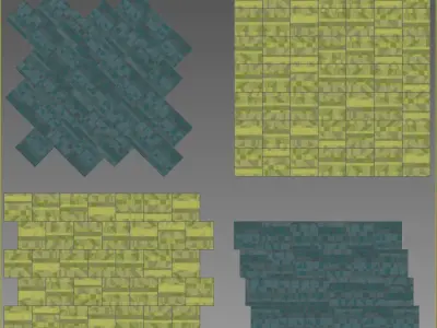 Wall to Wall Carpet Tile No 7 3D model