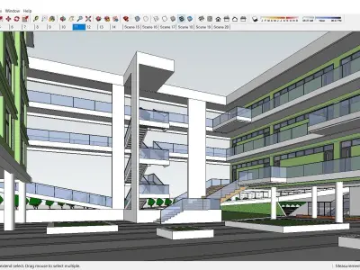 Sketchup School and University 137 3D model