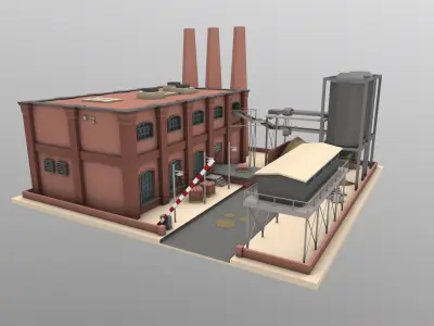 Brick Factory 3D model