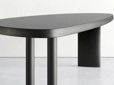 525 Table En Forme Libre 3D model
