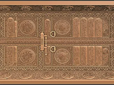 Kaaba door with frame 3D print model
