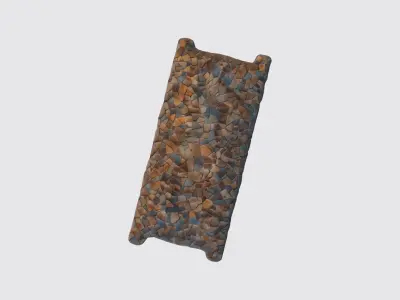 A stone bridge 3D model