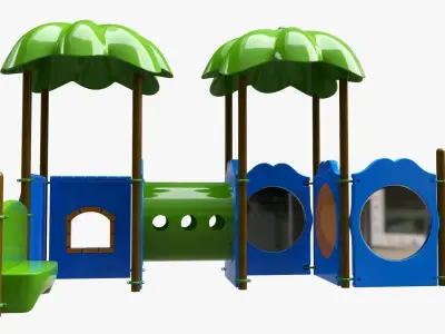 Kids playground outdoor 03 3D model