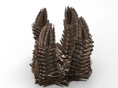 Robot Spine Tower 4 towers 3 3D model