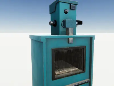 News Stand Low-poly 3D model