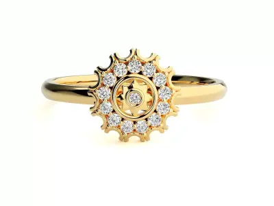 Women ring 3D print model 83