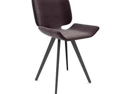 Astra Dining Chair by Nuevo - Blush Color 3D model