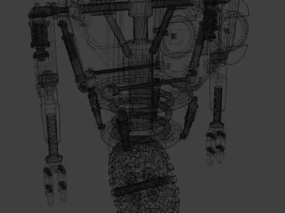Robot - Low poly cute robot Low-poly 3D model