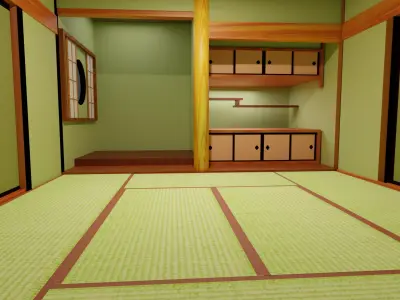 Japanese-style room 3D model