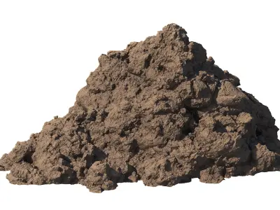 A pile of clay 3D model