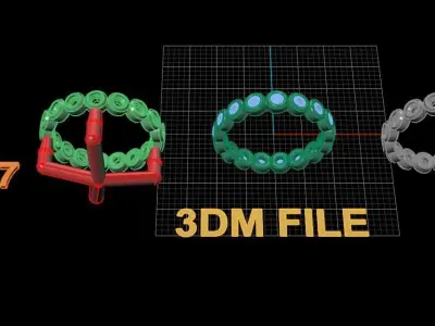 Bezel Infinity Band Ring 2mm50 Size 7 3D print model